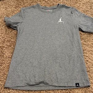 Jordan Heather Gray T-Shirt with Logo